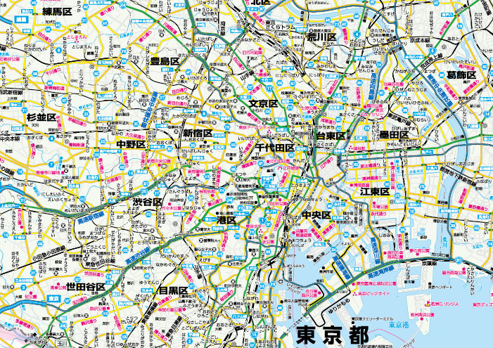 地図 東京23区